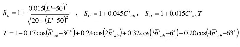 SL，SC和SH计算公式