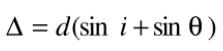 光线光差计算式