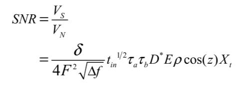 光学系统信噪比表达式